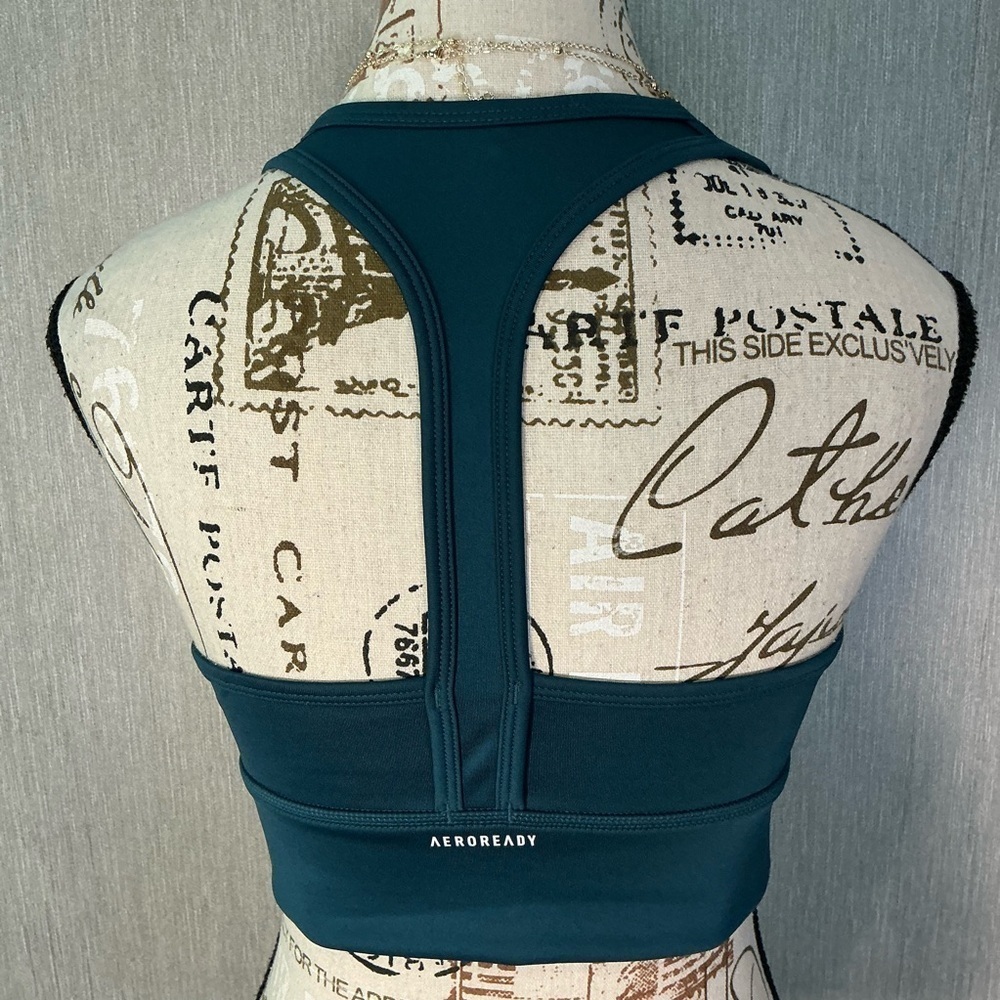 NWOT Adidas Women's Teal and Pink Tank Top Size Medium - Picture 5 of 6